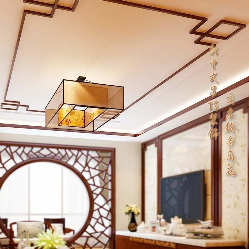 木线条装饰花实木美式收口专用墙边框包边画框简约单位相框门套