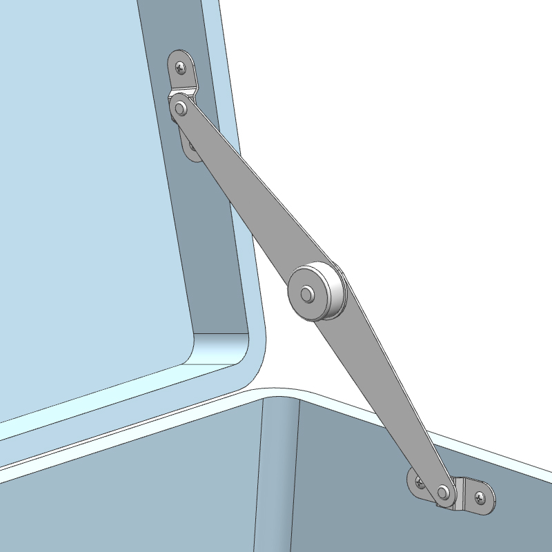 nrh 不锈钢支伸缩杆整体橱柜上下翻随意停柜门支撑铰链铰链活动摺