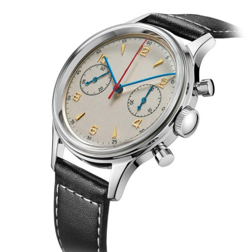 极速Seagull Pilot Multifunction Retro Chronograph Leather St