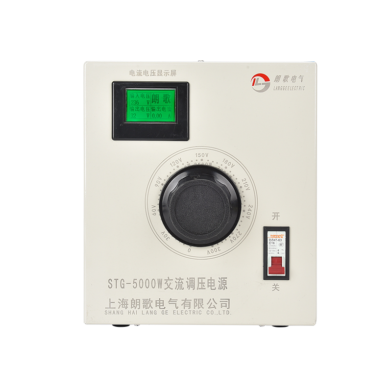 电源调压器单相带电流电压功率显示5KW交流0.5K1K2K3K可调变压器