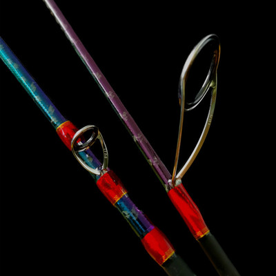 沙湖啦远投巨物富士导环双节碳素路亚竿木柄路亚竿