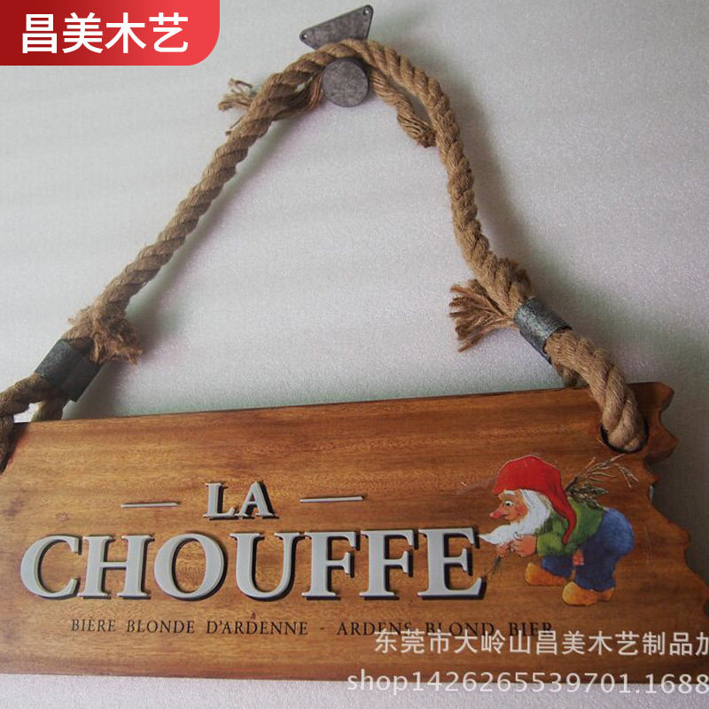 工厂订做木制路牌出口木制路牌北欧木制指路牌可悬挂木制招牌