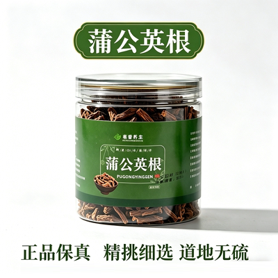 蒲公英根茶罐装125g精选无硫原料产地长白山散装切段熟制饮用冲泡