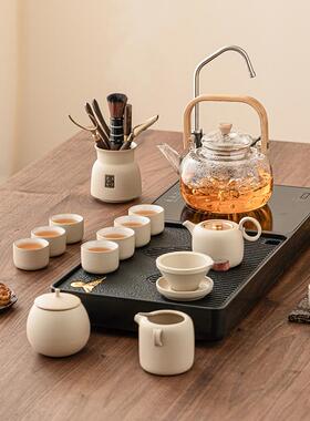 厂家新茶煮盘家用2023款茶全自动套装一体排水式烧23JS10-7水茶功