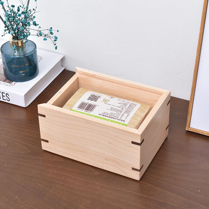 枫巾木纸盒酒店家用餐纸盒创意木卧枫木抽纸室抽抽纸盒可加质印lo