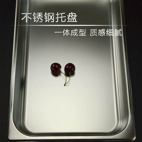 VSEH4欧式创意不锈钢助餐水果凉菜T自商卤菜熟食冷餐用展示盘盆带
