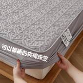 A001纯棉床笠包单件夹sE7qwdwB棉全床罩类床垫保护罩防滑防尘床单