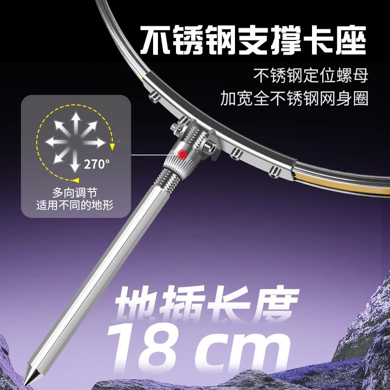 新款护网钢圈黑坑加干鱼防1007458挂厚大力速马编织鱼兜渔户网袋