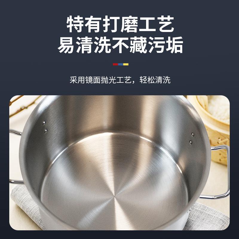 现货0款家EAQ煲用不锈汤煲40复合底桶密封多双用桶耳桶矮身商钢用