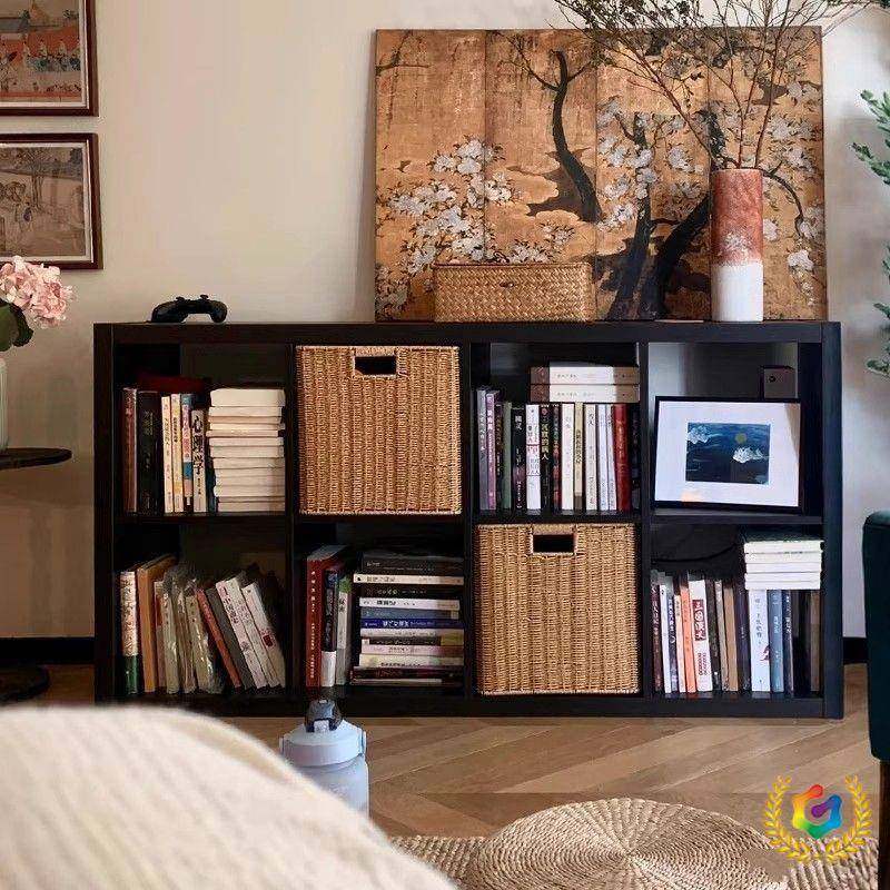 黑色书柜置物柜靠墙书架落F$px}@v#地客组厅自由合八柜格用家收纳,畜牧/养殖物资,特种养殖设备,淘宝优惠券,粉丝福利购,淘宝优惠卷