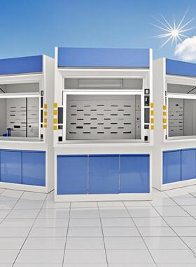 芯实验室抽风柜地通风橱落全耐酸碱实理ECX化板净气排风系统钢通