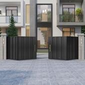 别电动悬浮叠门铁大门铝合折金对开庭院门乡村647家用墅围艺墙电