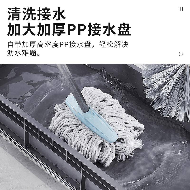 地动落拖把架不锈钢置物架放扫把布架QHF子阳台清洁工具移收墩纳