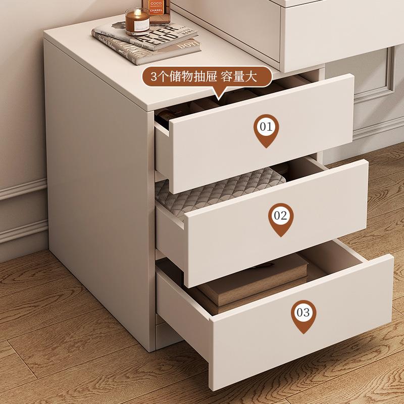 梳妆台0卧柜室现代简约小户型轻化妆PRU台225年新款奢收纳一体化