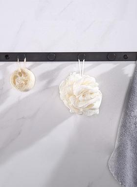 TB-62532免打孔钩德国黑色毛巾挂锈卫生间门后衣排钩壁挂浴室帽不