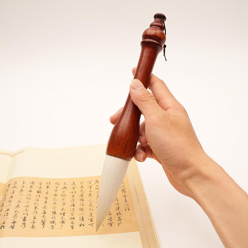 号大兼毫榜书抓笔国大画特号提斗羊毫斗羊毫斗笔联笔对福字春联毛