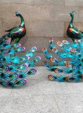 户奢华庭装饰灯摆W-G18035件欧美别墅院小外花园造景观雕塑动物铁