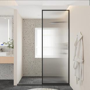 网红整KRC体淋浴房隔断屏风干湿分浴客半室厅玻璃门离现代感