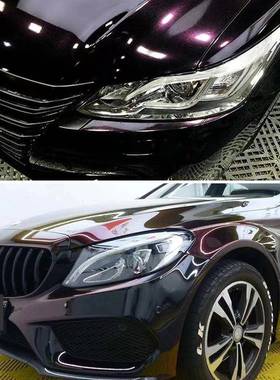 销工厂整车车漆CNF改装车身贴午车夜红低粘加厚汽全车改蓝色热膜