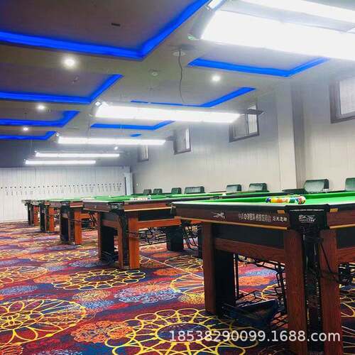 铺台球地毯专用印花桌球高酒店满大面厅积台球室隔音防火阻11燃端
