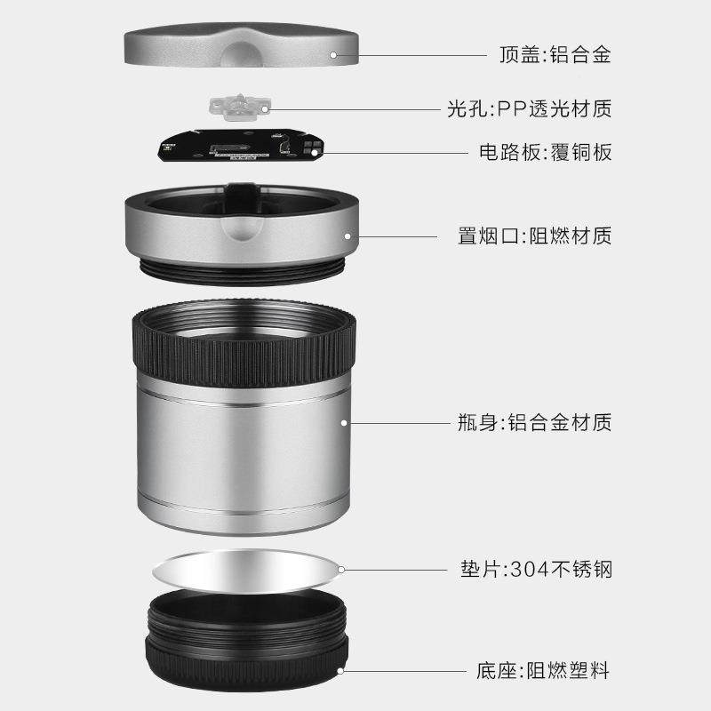 车用品烟BAL18000灰缸带盖创功意个性多能通用车内汽载烟灰缸车车