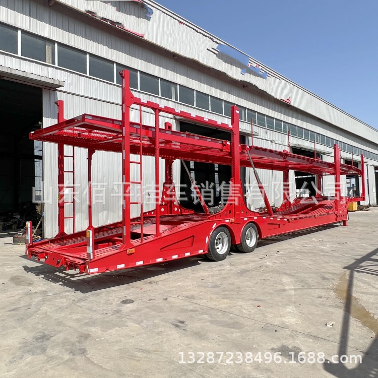 厂家直销轿运车 中置轴轿运车 可抽拉轿车运输半挂车