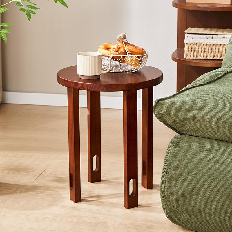 木叠放茶几组合实凳子叠叠乐圆凳餐可桌待客备用带凳滑轮折1-14叠