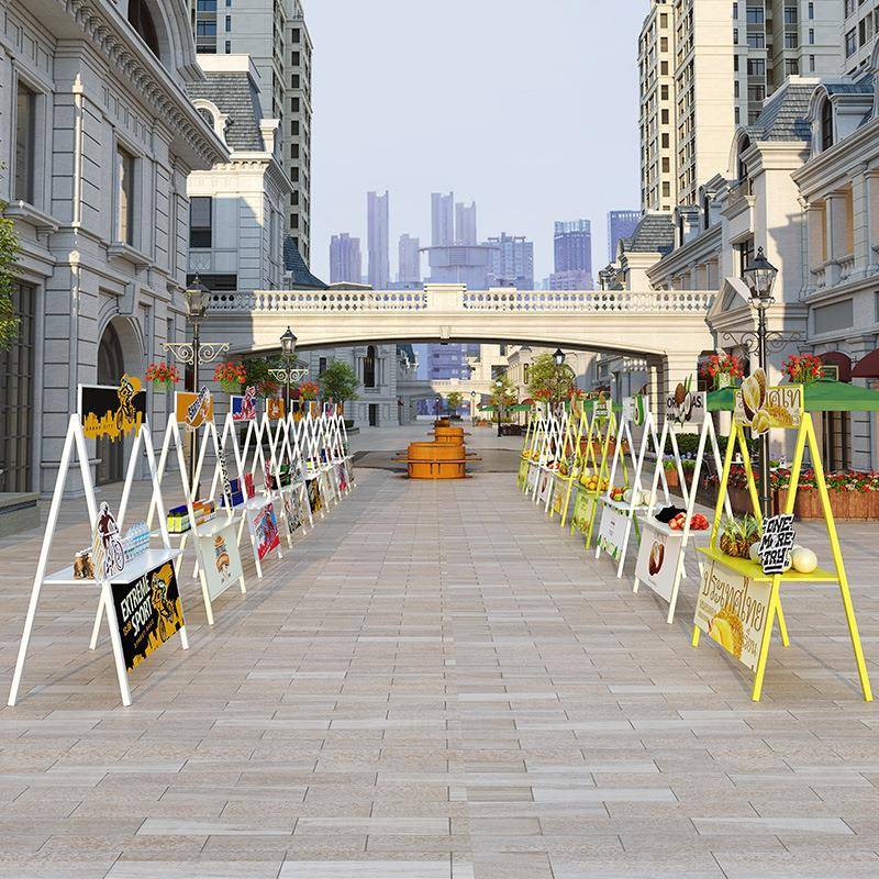 户外美街吃摊位促销架集市可移食动子网无品牌/红架景区大型活小