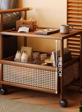 可移动沙发边几客厅家用茶几中风小推木车非实卧古室床CTY置物头