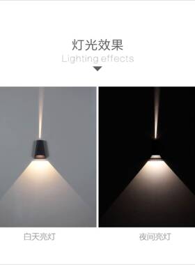 LE梯tb-58206形户外灯防水现代简约酒别店墅过壁道阳台外D墙庭院