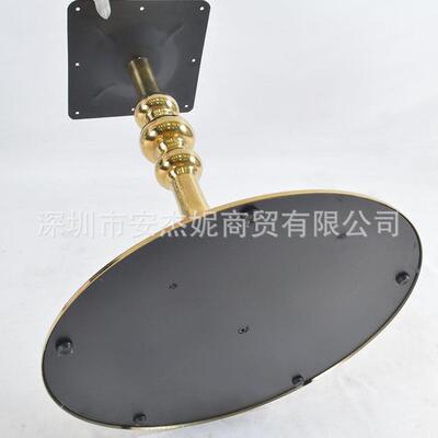 酒店欧式异形管镀金色镀喇叭餐桌脚金叭30TTM大4不锈钢喇不锈钢桌