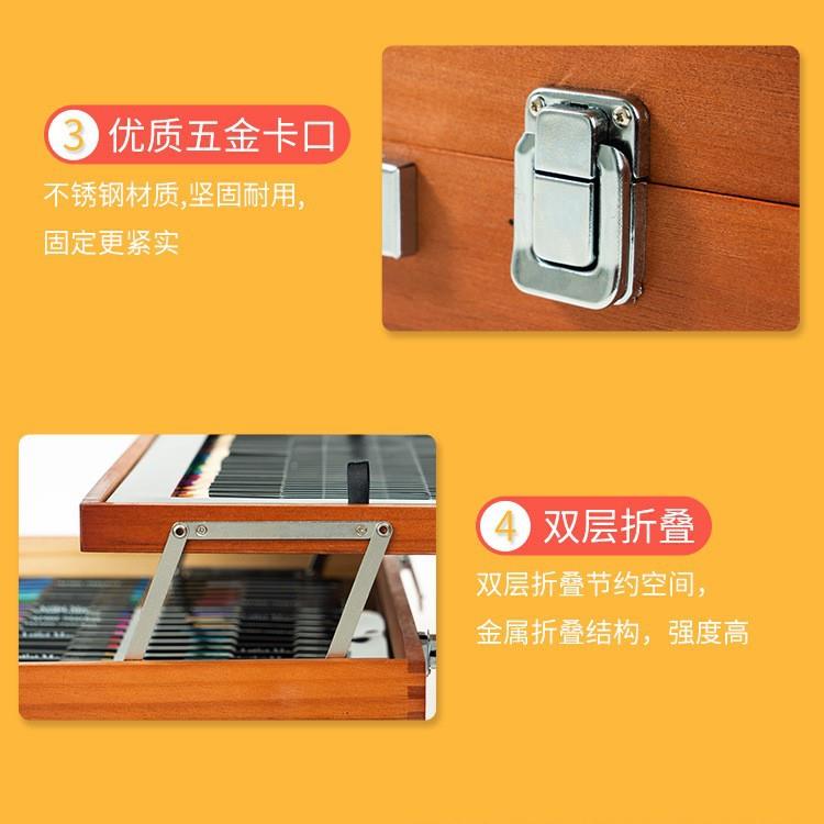 彩彩印LOGO绘画套装画笔蜡笔儿木盒颜料画童画笔无品牌/套装水笔彩套装