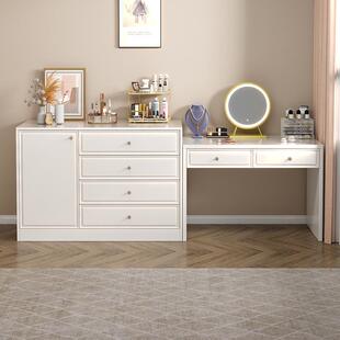 斗柜收纳柜卧室靠墙物BHG储柜客厅立柜欧式五斗尾橱床抽白色屉置