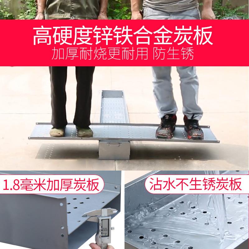 烧烤架商用摆摊摊烧120炉烤炉宵烧户夜外大号木碳烤炉子加厚烧烤