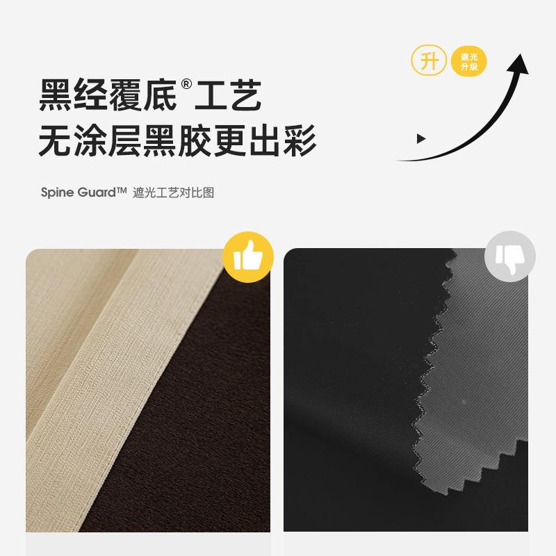 遮新款黑金奶油丝绒全布光雪尼尔客时尚风厅卧室绍兴成品窗黑金奶