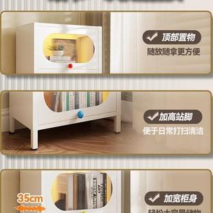 家钢物制985书架客用厅儿童夹缝书书房带门防尘储柜铁柜艺置物收