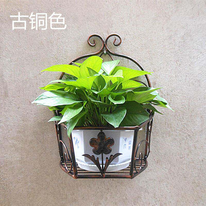 阳台壁挂式花挂架挂壁墙上墙壁墙WKH面花盆架子花绿萝篮架置物w&