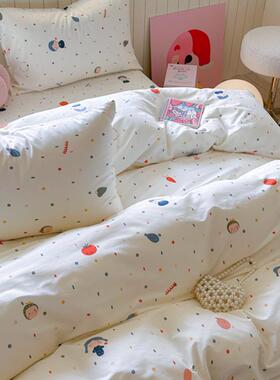 2025新款通条卡猫套咪全棉床上JSN全棉A四件套纹纯棉儿童被床单一