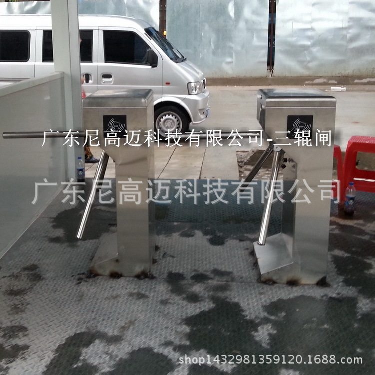 施工工地实名制员工通道立式三辊闸 单机进出门禁考勤