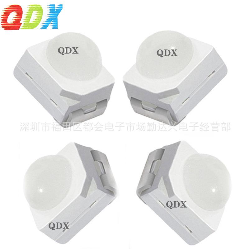 235灯球头贴片珠光SMD2AL695091835球8面凸头带透镜红光蓝绿光黄