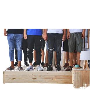 实木床1.5松木双人经型现代简约.18m出CCN租房简米济易单人床1m床