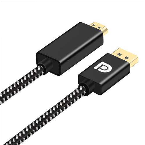 米壳铝DP公DP公转HD转HDMI公高清转接线电2脑DP接口转HDMI2.K0转