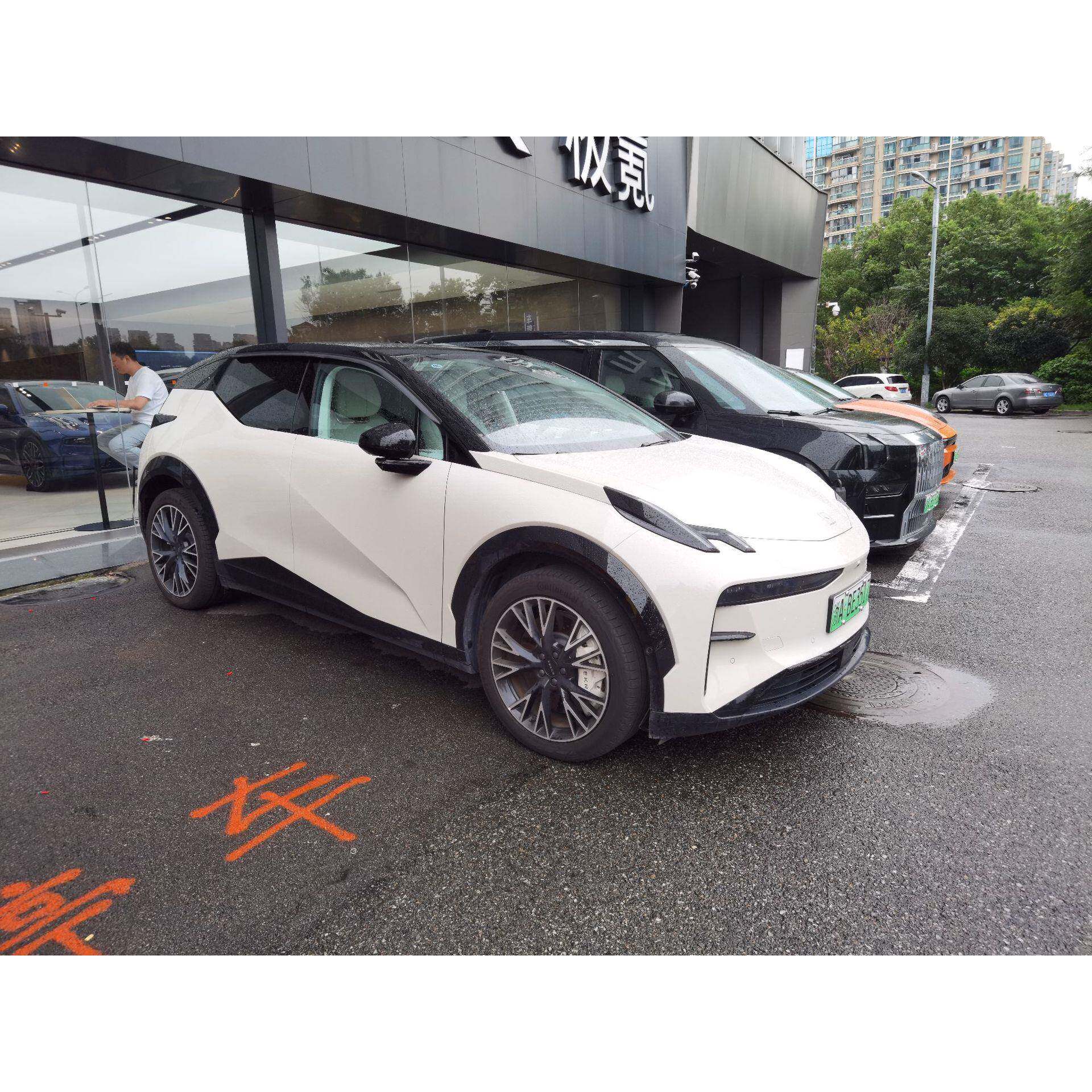 适用于极氪X无边框车门ZEEKRX黑武士晴雨挡雨眉装饰改装遮雨档