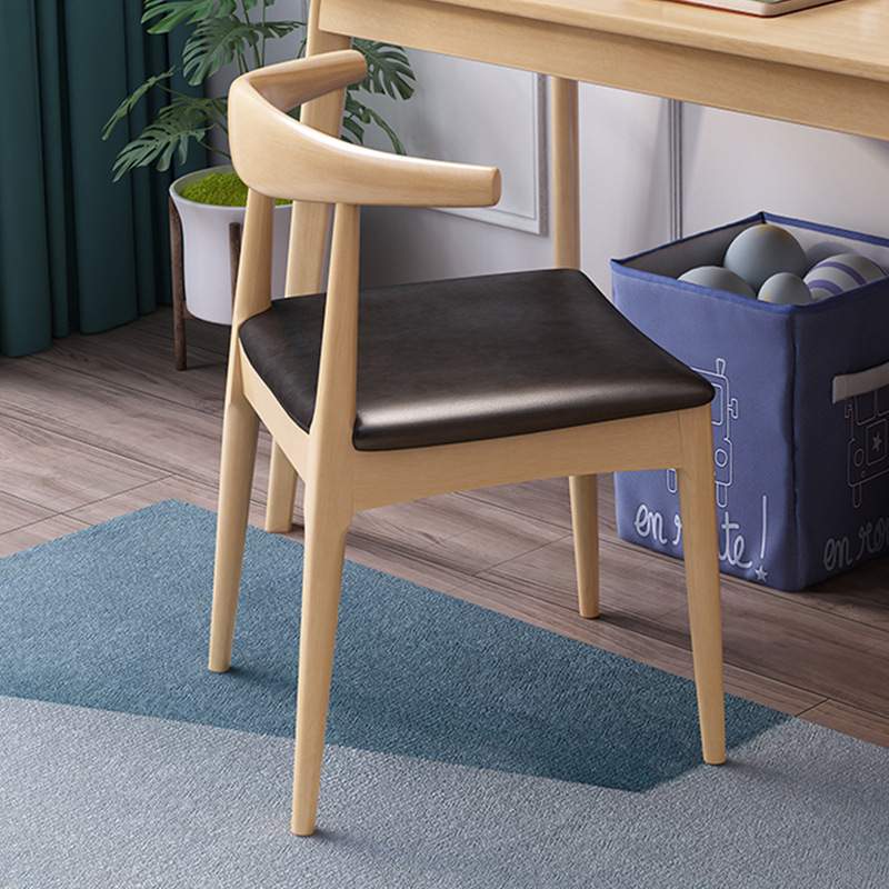 实木升降椅靠背办公椅简约书桌椅餐椅凳子家用学生学习桌椅牛角椅