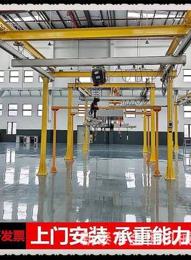 简易框架天车单梁立柱式航车组合式自立桥式起重机行走覆盖行车2