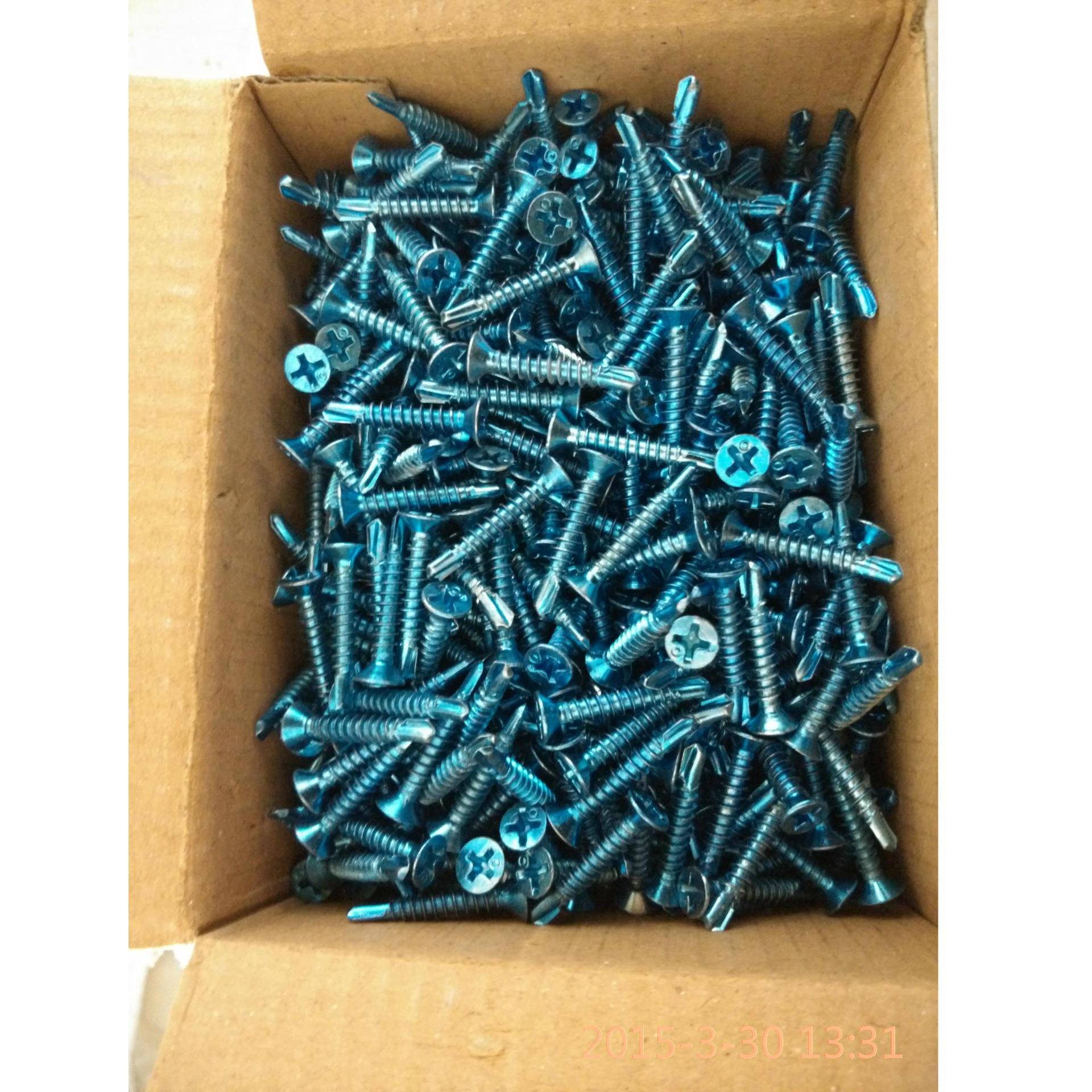 GB15856沉头十字钻尾自钻螺丝4.2平头钻尾燕尾螺钉彩钢板螺钉