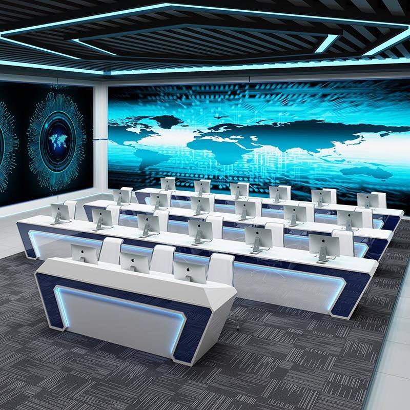 控制台培训办公会议桌烤漆监控操作台简约现代指挥调度工作台