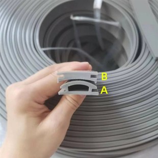 手术室感应门密封条自动门气密门B硅胶条玻璃门防撞条定位门框配