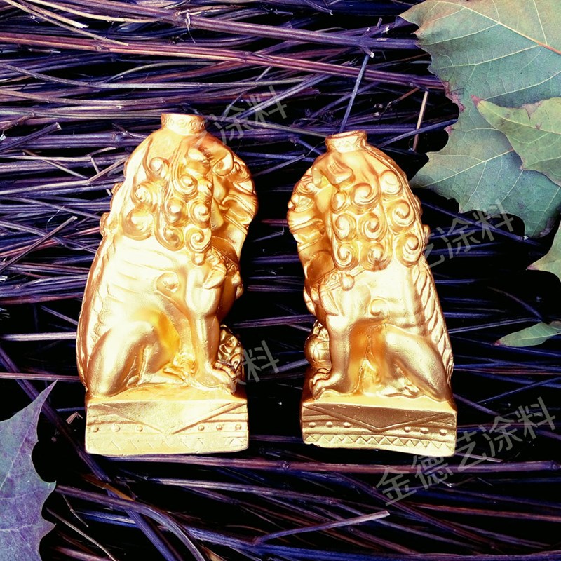 德艺 油性闪光金箔漆 环保金粉漆金色油漆 牌Q匾黄金艺术漆金铂漆