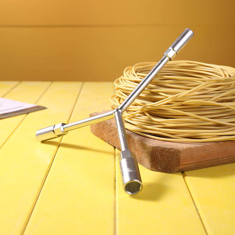 三叉套筒扳手手动Y形套筒扳手三角人字型轮胎扳手内六角汽修工具